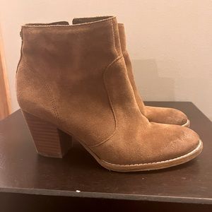 Sam Edelman suede brown ankle booties